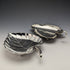 British Vintage Silver Plate Leaf Shaped Dish Pair